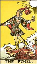 carte tarot : le fou / le mat